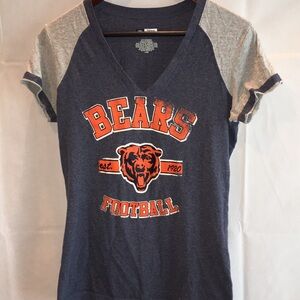 NFL Team Apparel Women’s V-Neck Bears Football Jersey | Size L